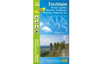 Wanderkarten Bayern Bayerische ATK25-E09, Forchheim 1:25.000 LDBV