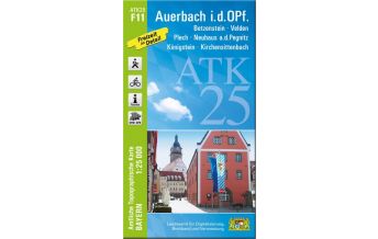 Hiking Maps Bavaria Bayerische ATK25-F11, Auerbach i.d.OPf. 1:25.000 LDBV