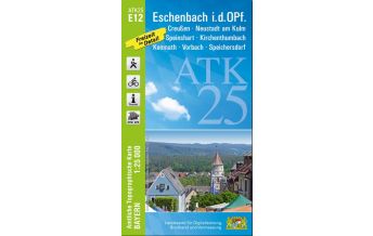 Hiking Maps Bavaria Bayerische ATK25-E12, Eschenbach i.d.OPf. 1:25.000 LDBV