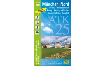 Hiking Maps Bavaria Bayerische ATK25-N11, München-Nord 1:25.000 LDBV