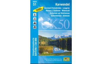 Hiking Maps Tyrol UK50-51 Karwendel 1:50.000 LDBV