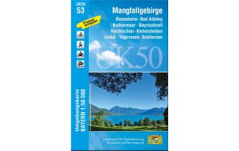 Hiking Maps Bavaria UK50-53 Mangfallgebirge 1:50.000 LDBV