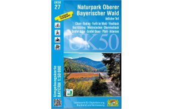 Wanderkarten UK50-27 Naturpark Oberer Bayerischer Wald - östlicher Teil LDBV