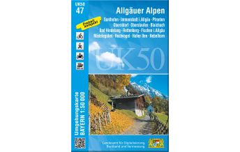 Hiking Maps Tyrol UK50-47 Allgäuer Alpen 1:50.000 LDBV