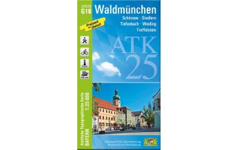 Hiking Maps Bavaria ATK25-G16 Waldmünchen (Amtliche Topographische Karte 1:25000) LDBV
