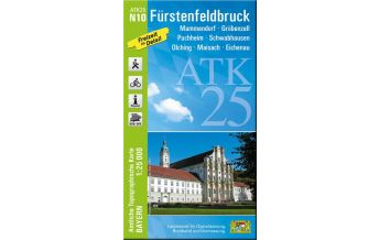 Hiking Maps Bavaria Bayerische ATK25-N10, Fürstenfeldbruck 1:25.000 LDBV