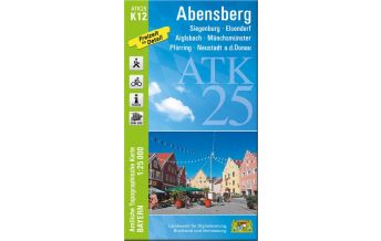 Hiking Maps Bavaria Bayerische ATK25-K12, Abensberg 1:25.000 LDBV