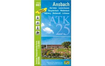 ATK25-H07 Ansbach (Amtliche Topographische Karte 1:25000) LDBV