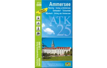 Hiking Maps Bavaria Bayerische ATK25-O09, Ammersee 1:25.000 LDBV