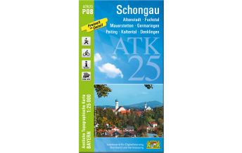 Hiking Maps Bavaria Bayerische ATK25-P08, Schongau 1:25.000 LDBV