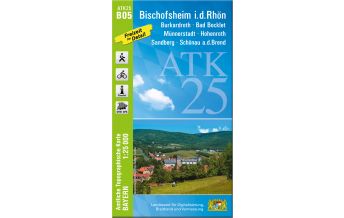 Hiking Maps Bavaria ATK25-B05 Bischofsheim i.d.Rhön (Amtliche Topographische Karte 1:25000) LDBV