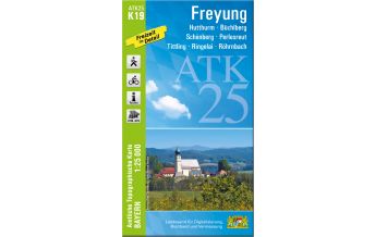 Hiking Maps Bavaria ATK25-K19 Freyung (Amtliche Topographische Karte 1:25000) LDBV