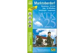 Hiking Maps Bavaria Bayerische ATK25-Q07, Marktoberdorf 1:25.000 LDBV