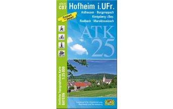 Hiking Maps Bavaria Bayerische ATK25-C07, Hofheim in Unterfranken 1:25.000 LDBV