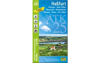 Hiking Maps Bavaria Bayerische ATK25-D07, Haßfurt 1:25.000 LDBV