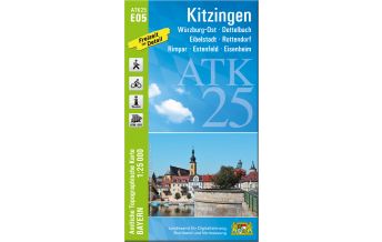 Hiking Maps Bavaria ATK25-E05 Kitzingen (Amtliche Topographische Karte 1:25000) LDBV