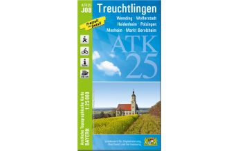 Hiking Maps Bavaria ATK25-J08 Treuchtlingen (Amtliche Topographische Karte 1:25000) LDBV