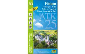 Wanderkarten Tirol Bayerische ATK25-R08, Füssen 1:25.000 LDBV