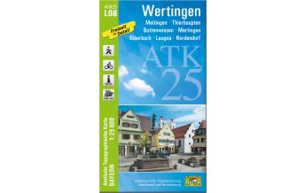 Hiking Maps Bavaria ATK25-L08 Wertingen (Amtliche Topographische Karte 1:25000) LDBV