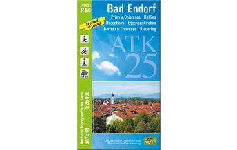 Hiking Maps Bavaria Bayerische ATK25-P14, Bad Endorf 1:25.000 LDBV