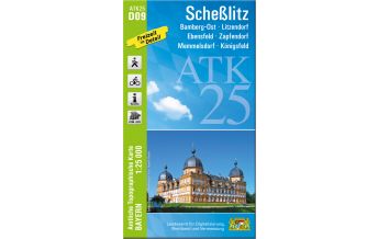 Hiking Maps Bavaria ATK25-D09 Scheßlitz (Amtliche Topographische Karte 1:25000) LDBV