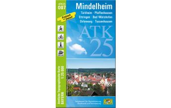 Hiking Maps Bavaria ATK25-O07 Mindelheim (Amtliche Topographische Karte 1:25000) LDBV