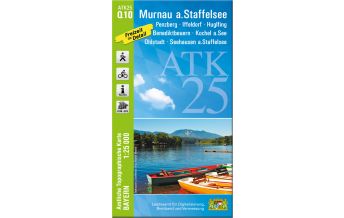 Hiking Maps Bavaria Bayerische ATK25-Q10, Murnau am Staffelsee 1:25.000 LDBV