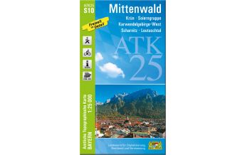 Wanderkarten Tirol Bayerische ATK25-S10, Mittenwald 1:25.000 LDBV