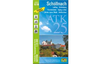 Hiking Maps Bavaria ATK25-K18 Schöllnach (Amtliche Topographische Karte 1:25000) LDBV