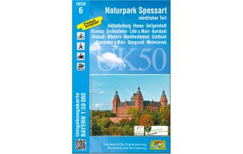Hiking Maps Bavaria Bayerische UK50-6, Naturpark Spessart - nördlicher Teil 1:50.000 LDBV
