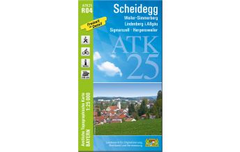 Wanderkarten Bayern Bayerische ATK25-R04, Scheidegg 1:25.000 LDBV