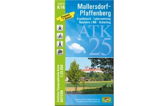 Hiking Maps Bavaria Bayerische ATK25-K14, Mallersdorf-Pfaffenberg 1:25.000 LDBV