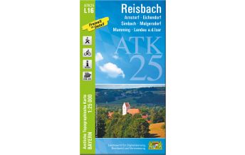 Hiking Maps Bavaria Bayerische ATK25-L16, Reisbach 1:25.000 LDBV
