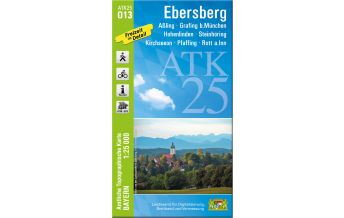 Wanderkarten Bayern Bayerische ATK25-O13, Ebersberg 1:25.000 LDBV