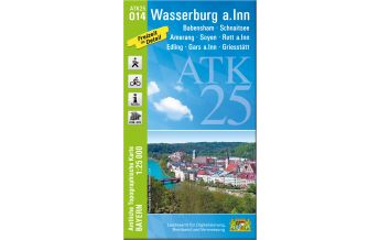 Hiking Maps Bavaria Bayerische ATK25-O14, Wasserburg am Inn 1:25.000 LDBV