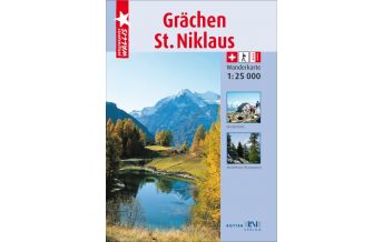 Hiking Maps Switzerland Rotten-Wanderkarte 4, Grächen, St. Niklaus 1:25.000 Rotten-Verlag AG