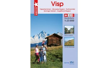 Wanderkarten Schweiz & FL Rotten-Wanderkarte 8, Visp 1:25.000 Rotten-Verlag AG