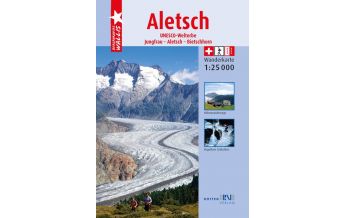Wanderkarten Schweiz & FL Rotten-Wanderkarte 1, Aletsch 1:25.000 Rotten-Verlag AG