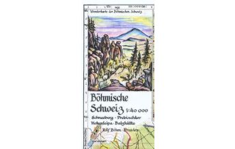 Hiking Maps Böhm-Wanderkarte Tschechien - Böhmische Schweiz 1:40.000 Kartographischer Verlag Böhm