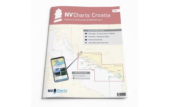 Nautical Charts Croatia and Adriatic Sea NV.Atlas Kroatien HR 2 - Vodice to Dubrovnik & Montenegro 2024 Nautische Veröffentlichungen
