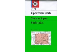 Ski Touring Maps Alpenvereinskarte 31/1, Stubaier Alpen - Hochstubai 1:25.000 Österreichischer Alpenverein