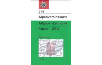 Wanderkarten Tirol Alpenvereinskarte 2/1, Allgäuer & Lechtaler Alpen - West 1:25.000 Österreichischer Alpenverein