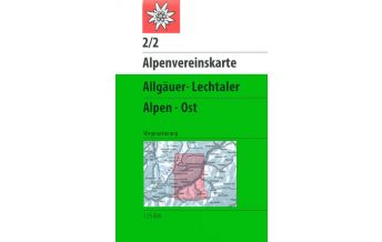 Wanderkarten Tirol Alpenvereinskarte 2/2, Allgäuer-Lechtaler Alpen - Ost 1:25.000 Österreichischer Alpenverein