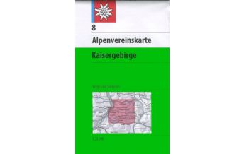 Ski Touring Maps Alpenvereinskarte 8, Kaisergebirge 1:25.000 Österreichischer Alpenverein