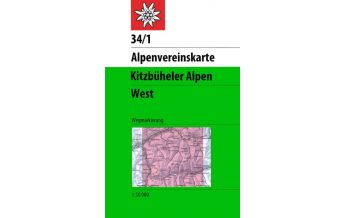Hiking Maps Tyrol Alpenvereinskarte 34/1, Kitzbüheler Alpen - West 1:50.000 Österreichischer Alpenverein