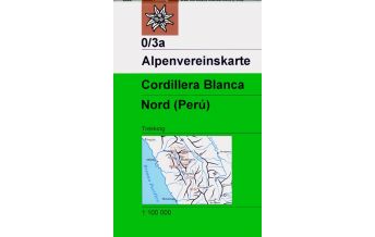 Hiking Maps South America Alpenvereinskarte Cordillera Blanca Nord (Peru) Österreichischer Alpenverein