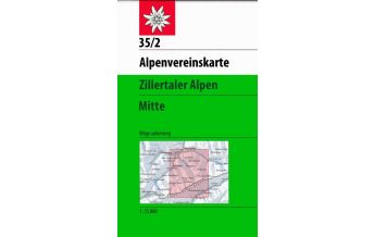 Hiking Maps Tyrol Alpenvereinskarte 35/2, Zillertaler Alpen - Mitte 1:25.000 Österreichischer Alpenverein