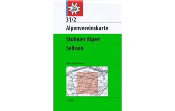 Skitourenkarten Alpenvereinskarte 31/2, Stubaier Alpen, Sellrain 1:25.000 Österreichischer Alpenverein