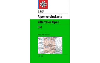 Skitourenkarten Alpenvereinskarte 35/3, Zillertaler Alpen - Ost 1:25.000 Österreichischer Alpenverein