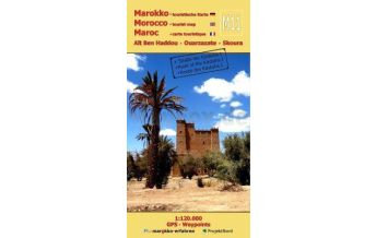 Straßenkarten Marokko M11: Aït Ben Haddou - Ouarzazate - Skoura 1:120.000 + GPS-Waypoints Mapfox